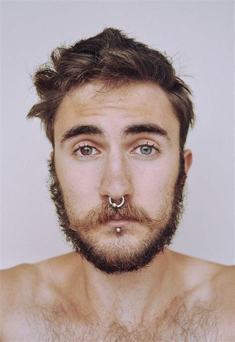 septum piercing guy|cauterized nipple piercing for men.